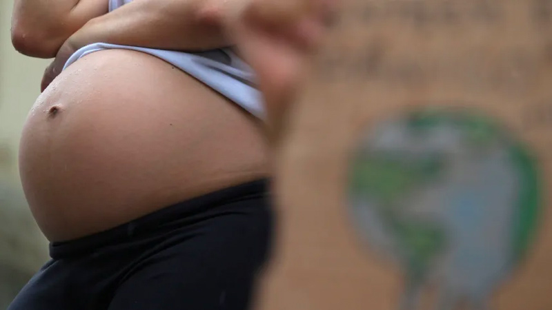 A pregnant woman in Brazil, March 2019.
