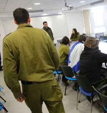 Soldiers in the classroom