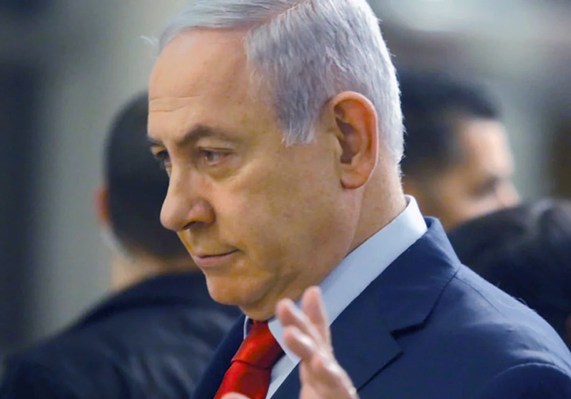 Prime Minister Benjamin Netanyahu in the Knesset on the fateful night of May 29, when the Knesset dissolved itself and set September 17 as the date for new elections. 