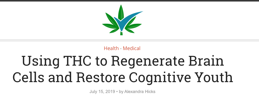 CBD Testers header - Using THC to Regenerate Brain Cells and Restore Cognitive Youth