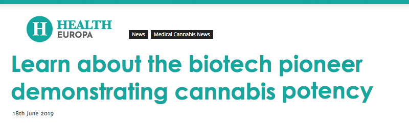 Health Europa header - Discover GemmaCert, the Israeli biotech pioneer, who will demonstrate its patented non-destructive solution for analysing cannabis potency in Berlin.