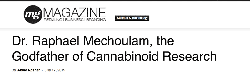 MG Magazine - Dr. Raphael Mechoulam, the Godfather of Cannabinoid Research