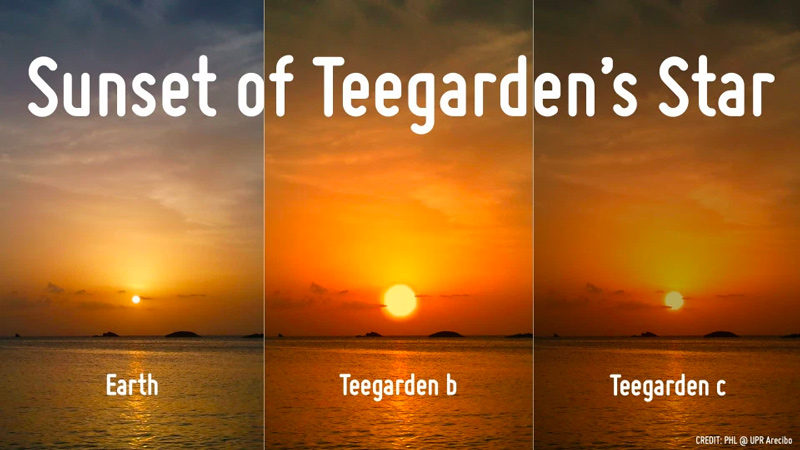 Sunset of Teegarden's star