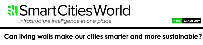 SmartCitiesWorld header - Can living walls make our cities smarter and more sustainable?