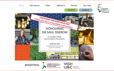 VANCOUVER - Honouring Dr. Saul Isserow: A Journey From South Africa To Canada - June 28, 2018
