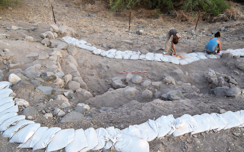 Ein Gev archaeological excavations.