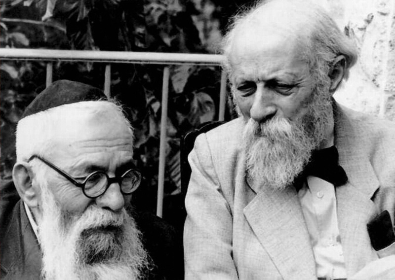 Rabbi Binyamin (left) and Martin Buber, two members of Brit Shalom.