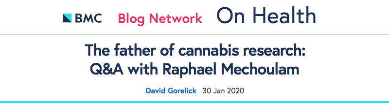 BMC header - The father of cannabis research: Q&A with Raphael Mechoulam