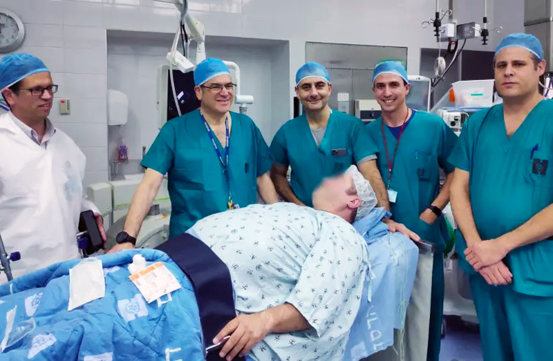 Jerusalem's first Endoscopic Sleeve Gastroplasty being performed at Hadassah Hebrew University Medical Center in Ein Kerem.