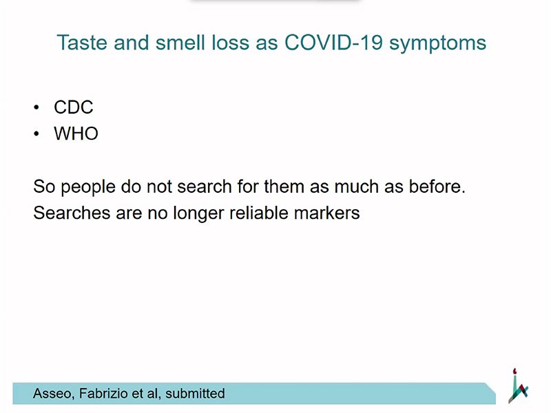 Prof. Masha Niv - Smell and Taste changes in COVID-19 and other respiratory diseases - research in the age of social media