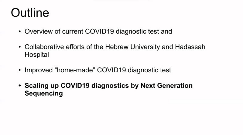 Dr. Naomi Habib - Developing new diagnostic tests for COVID19: technological innovation in times of crisis