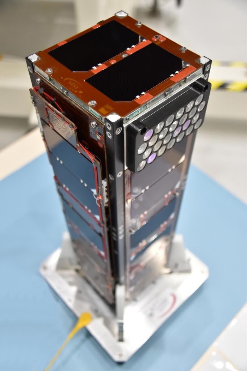 Photo of nano-satelite from SpacePharma.