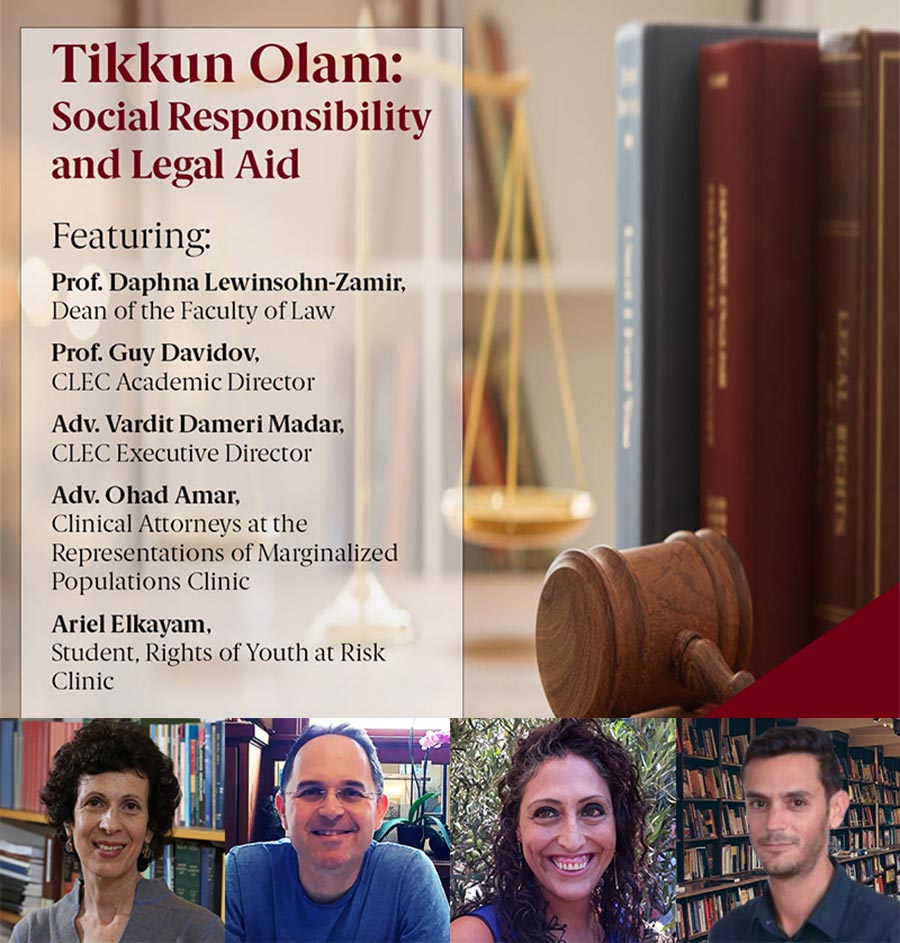 WEBINAR - Tikkun Olam: Social Responsibility and Legal Aid