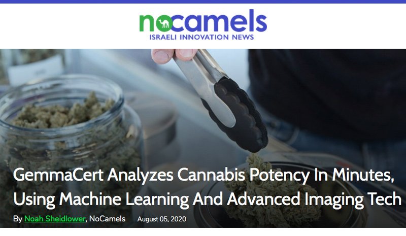 nocamels header - GemmaCert Analyzes Cannabis Potency In Minutes, Using Machine Learning And Advanced Imaging Tech