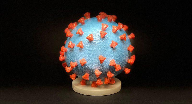 3D print of the coronavirus