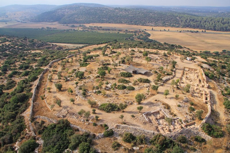 The fortified city of Khirbet Qeiyafa, that indicates urban society in Judah at the time of King David, according to Prof. Yosef Garfinkel, Head of the Institute of Archaeology, Hebrew University. 