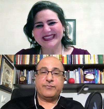 H.E. Nancy Khedouri and Ido Aharoni