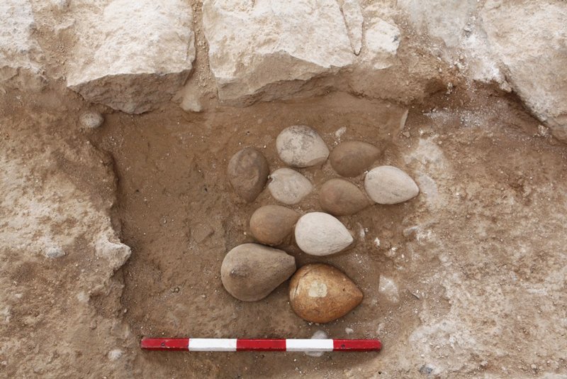 Oil lamp molds from the Islamic period (mid-7th-11th century) uncovered in the summer 2020 excavation of ancient Tiberias.