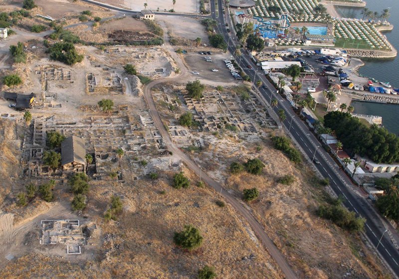 Excavations at the site of one of the world's oldest mosques, Tiberias.