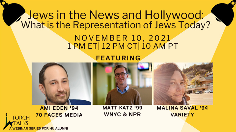 WEBINAR - Jews in the News and Hollywood: What is the Representation of Jews Today