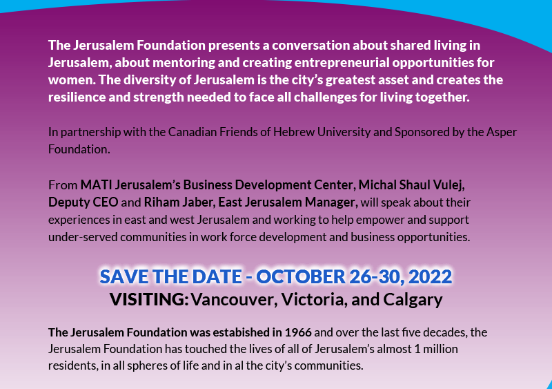 SAVE THE DATE - October 26-30 - Vancouver, Victoria, Calgary