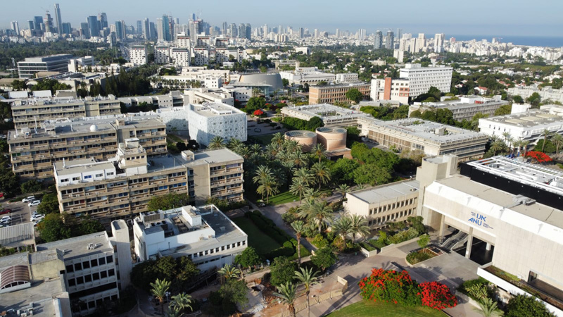 An aerial vide of Tel Aviv University
