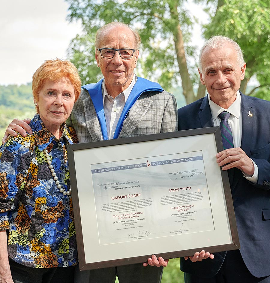 Isadore Sharp Receives Honorary Doctorate from Hebrew University
