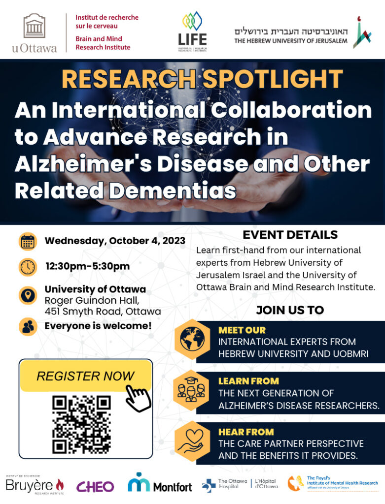 OTTAWA - An International Collaboration to Advance Research in Alzheimer's Disease and Other Related Dementias
