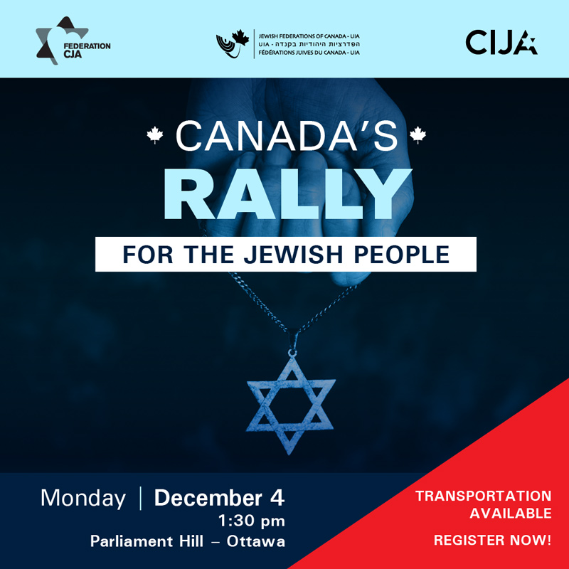 Canada’s Rally for the Jewish People – December 4, 2023
