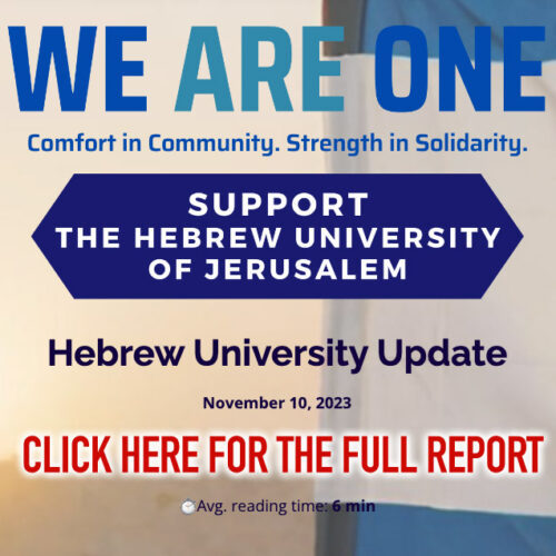 Hebrew University at the Front: Full Report