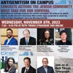 Panel Discussion: Antisemitism On Campus - Concrete Actions The Jewish Community Must Take For Our Survival