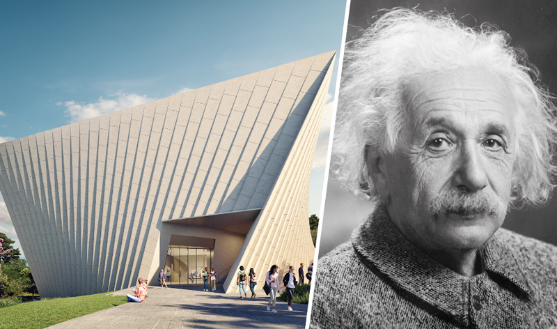 Studio Libeskind's design for Einstein House, and the physicist whose appeal keeps on growing
