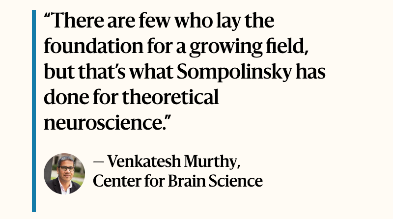 Quote from Venkatesh Murthy, Center for Brain Science