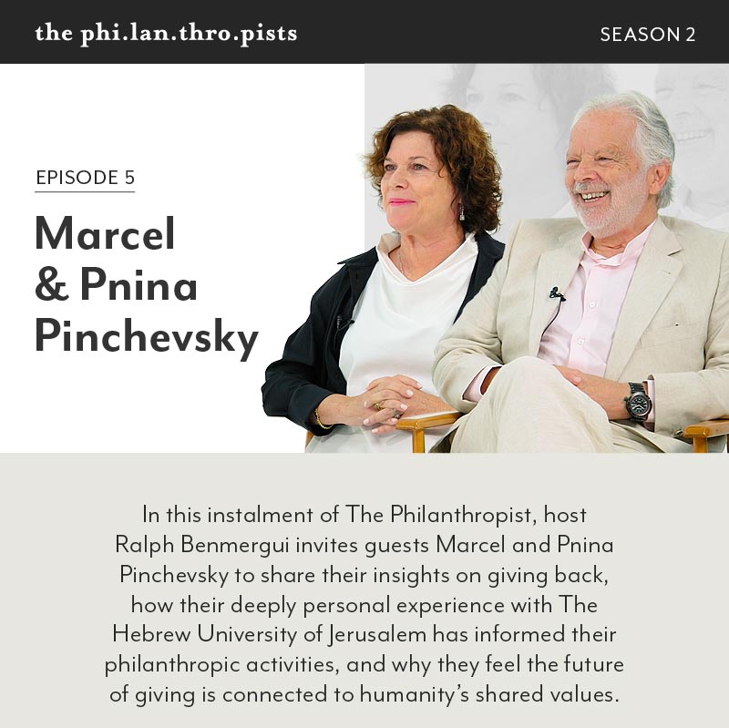 CFHU presents The Philanthropists: The Hidden Art of Giving - In Conversation with Marcel & Pnina Pinchevsky